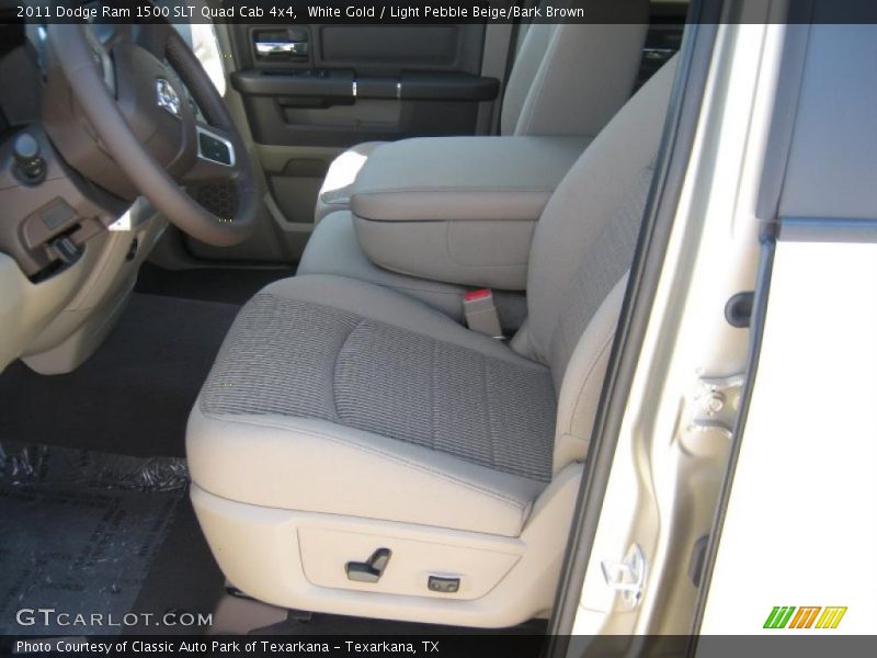White Gold / Light Pebble Beige/Bark Brown 2011 Dodge Ram 1500 SLT Quad Cab 4x4