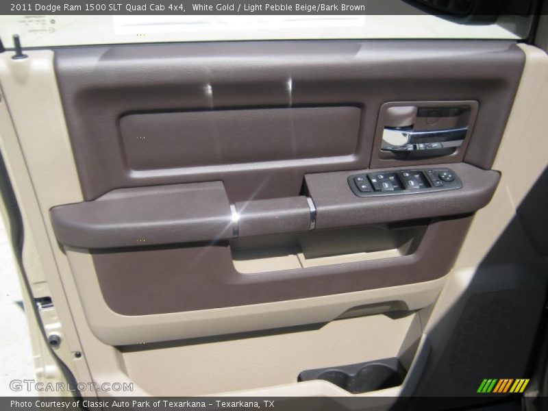 White Gold / Light Pebble Beige/Bark Brown 2011 Dodge Ram 1500 SLT Quad Cab 4x4