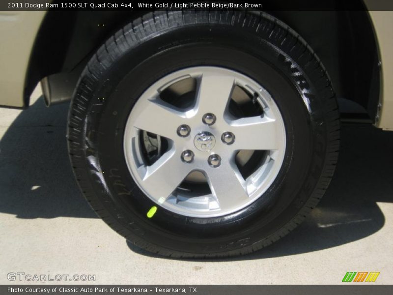 White Gold / Light Pebble Beige/Bark Brown 2011 Dodge Ram 1500 SLT Quad Cab 4x4