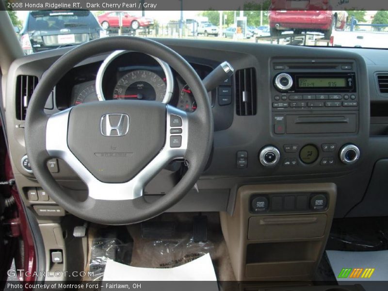 Dark Cherry Pearl / Gray 2008 Honda Ridgeline RT