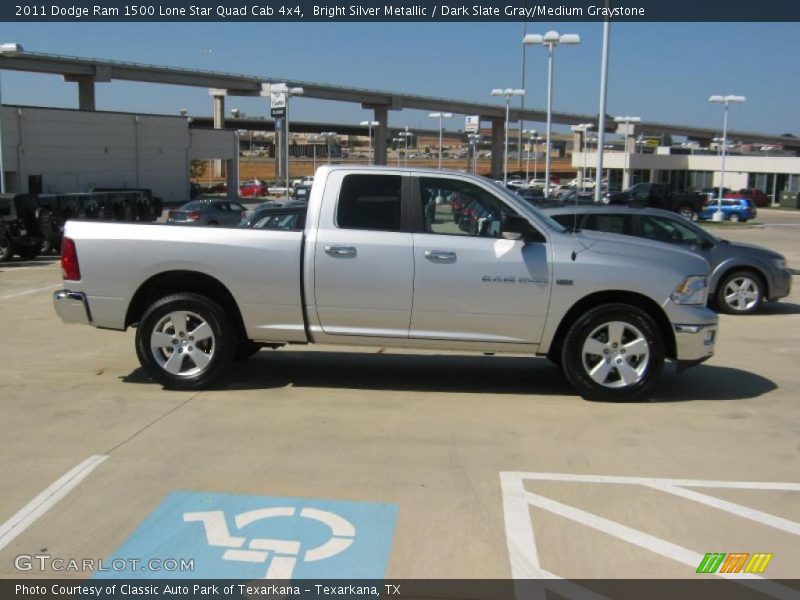 Bright Silver Metallic / Dark Slate Gray/Medium Graystone 2011 Dodge Ram 1500 Lone Star Quad Cab 4x4