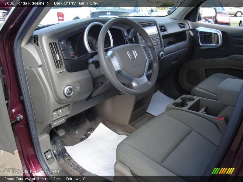 Dark Cherry Pearl / Gray 2008 Honda Ridgeline RT