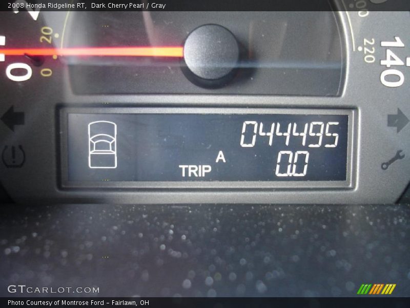 Dark Cherry Pearl / Gray 2008 Honda Ridgeline RT