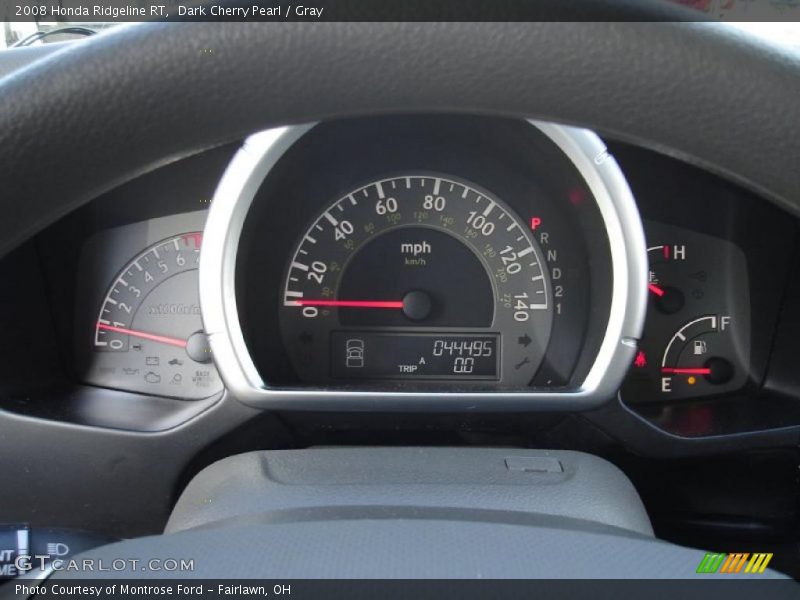 Dark Cherry Pearl / Gray 2008 Honda Ridgeline RT