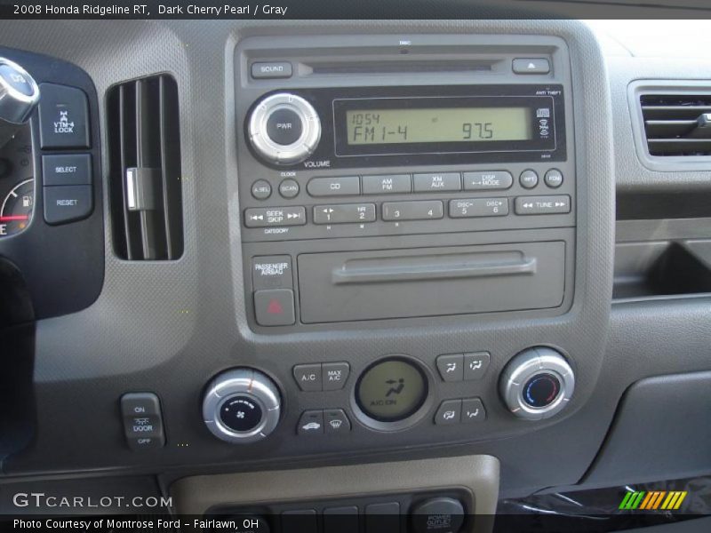 Dark Cherry Pearl / Gray 2008 Honda Ridgeline RT