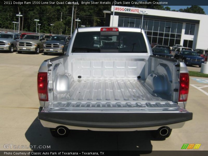 Bright Silver Metallic / Dark Slate Gray/Medium Graystone 2011 Dodge Ram 1500 Lone Star Quad Cab 4x4