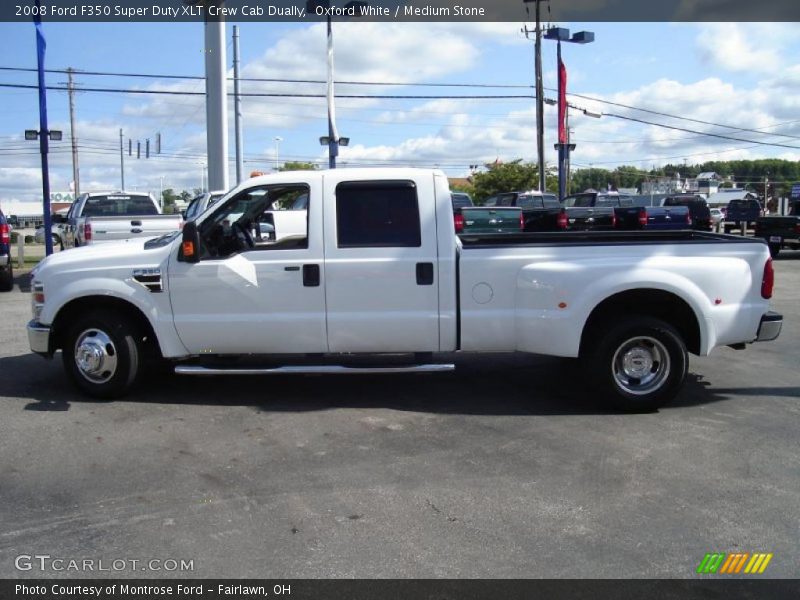 Oxford White / Medium Stone 2008 Ford F350 Super Duty XLT Crew Cab Dually