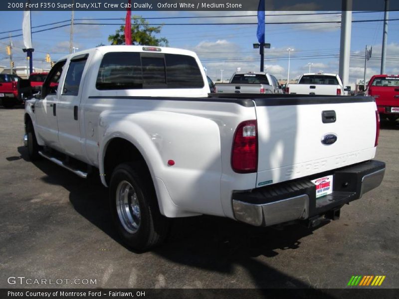 Oxford White / Medium Stone 2008 Ford F350 Super Duty XLT Crew Cab Dually
