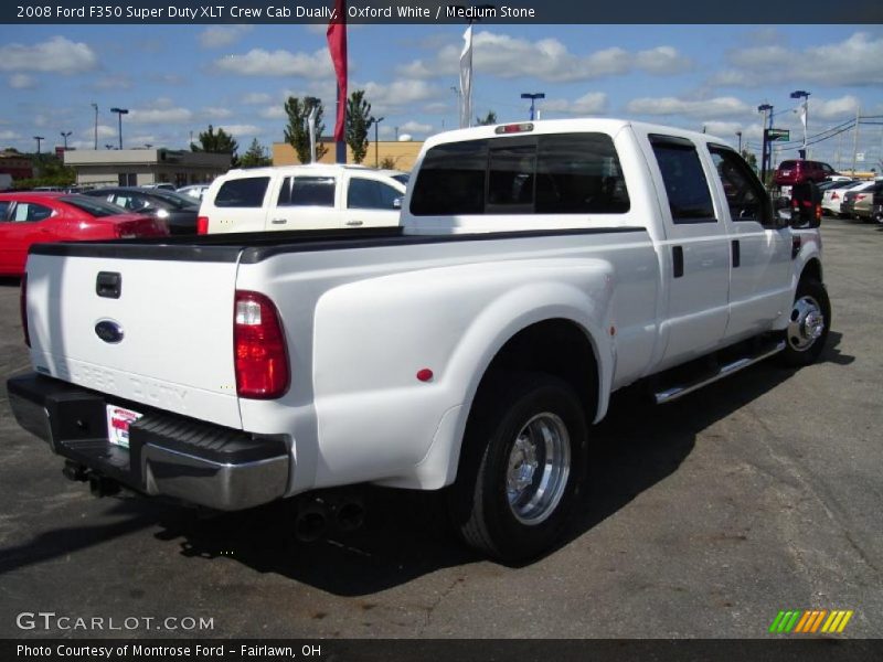 Oxford White / Medium Stone 2008 Ford F350 Super Duty XLT Crew Cab Dually