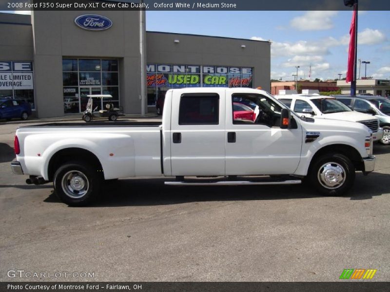Oxford White / Medium Stone 2008 Ford F350 Super Duty XLT Crew Cab Dually
