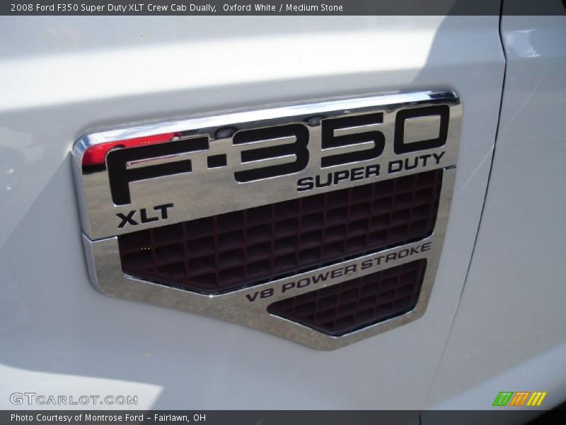 Oxford White / Medium Stone 2008 Ford F350 Super Duty XLT Crew Cab Dually