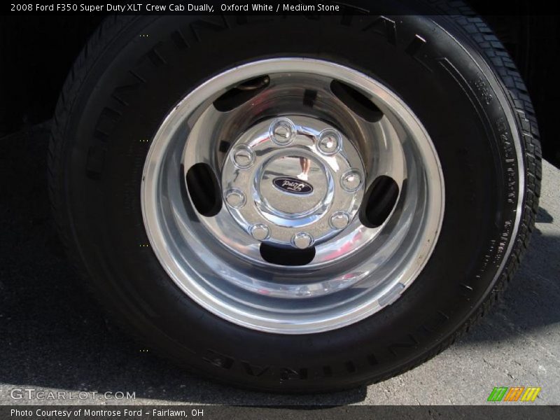 Oxford White / Medium Stone 2008 Ford F350 Super Duty XLT Crew Cab Dually