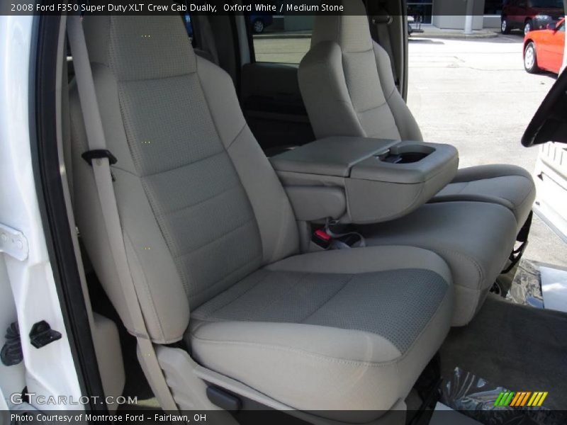 Oxford White / Medium Stone 2008 Ford F350 Super Duty XLT Crew Cab Dually