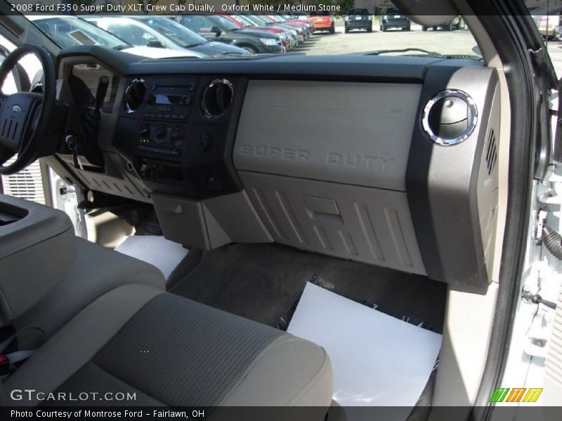 Oxford White / Medium Stone 2008 Ford F350 Super Duty XLT Crew Cab Dually