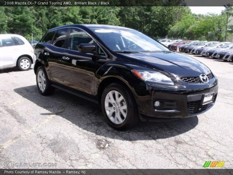 Brilliant Black / Black 2008 Mazda CX-7 Grand Touring AWD