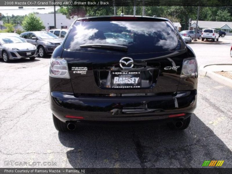 Brilliant Black / Black 2008 Mazda CX-7 Grand Touring AWD