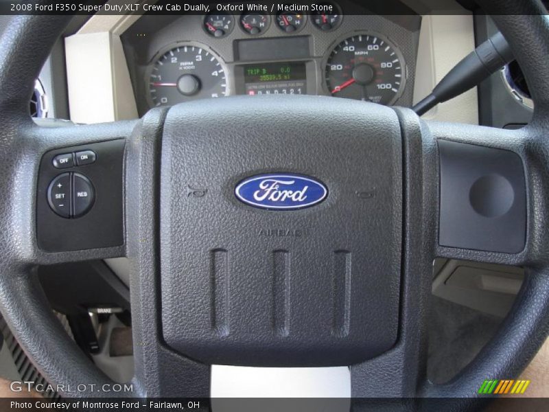 Oxford White / Medium Stone 2008 Ford F350 Super Duty XLT Crew Cab Dually