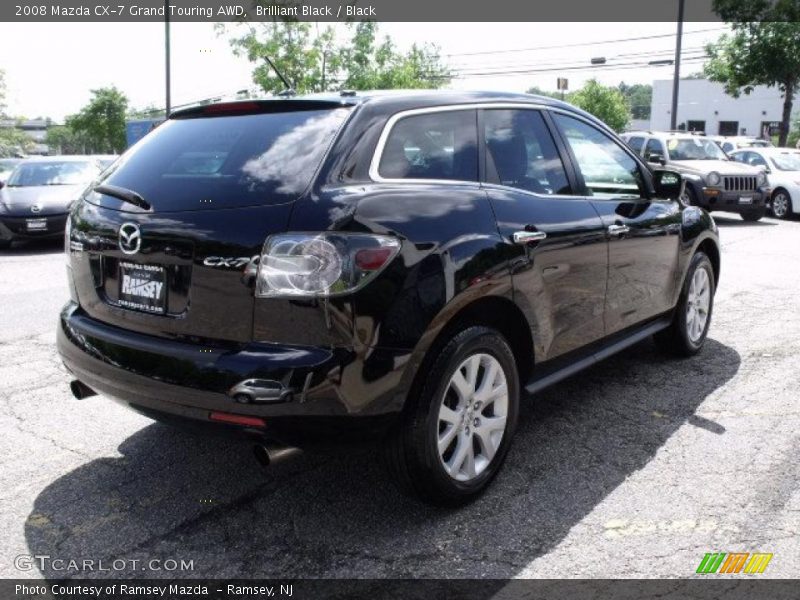 Brilliant Black / Black 2008 Mazda CX-7 Grand Touring AWD