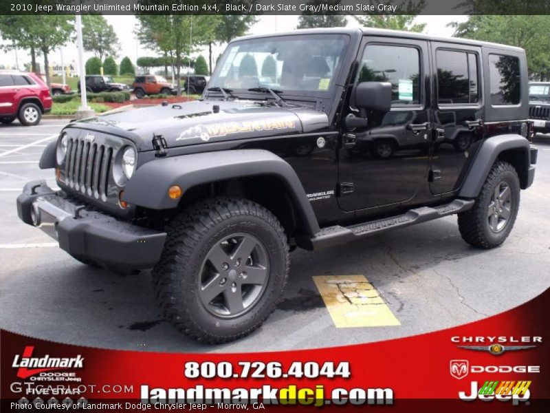 Black / Dark Slate Gray/Medium Slate Gray 2010 Jeep Wrangler Unlimited Mountain Edition 4x4