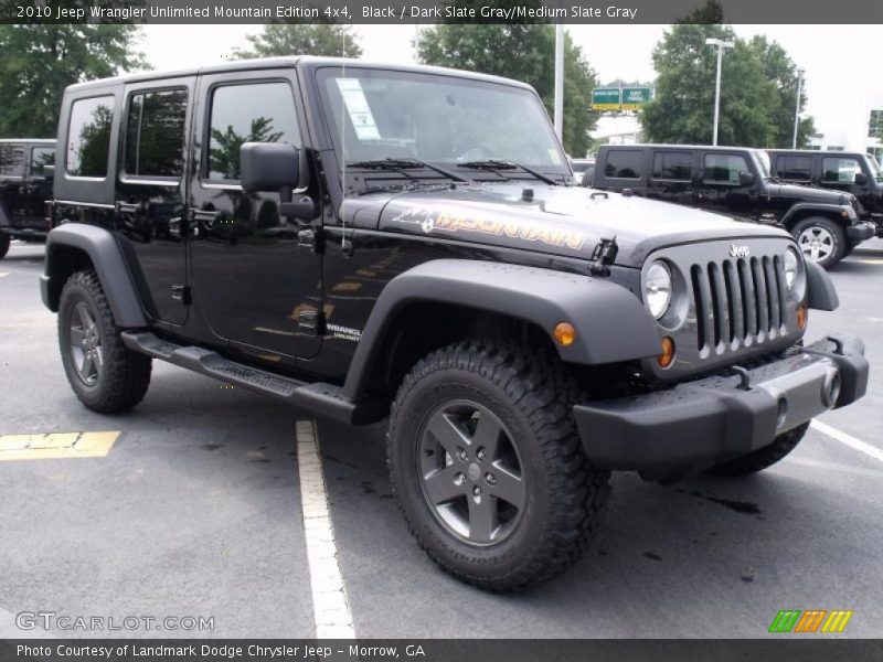 Black / Dark Slate Gray/Medium Slate Gray 2010 Jeep Wrangler Unlimited Mountain Edition 4x4