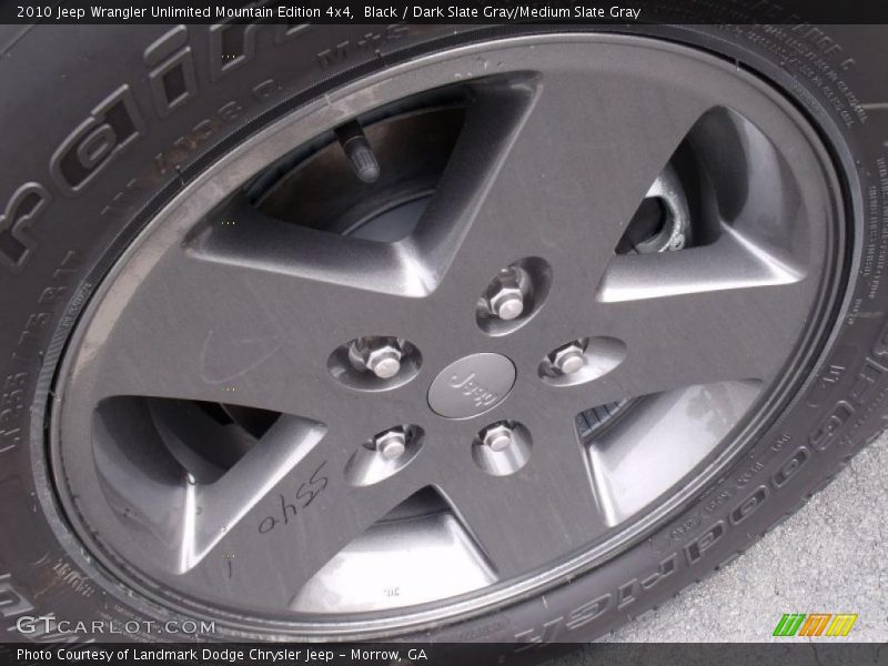 Black / Dark Slate Gray/Medium Slate Gray 2010 Jeep Wrangler Unlimited Mountain Edition 4x4