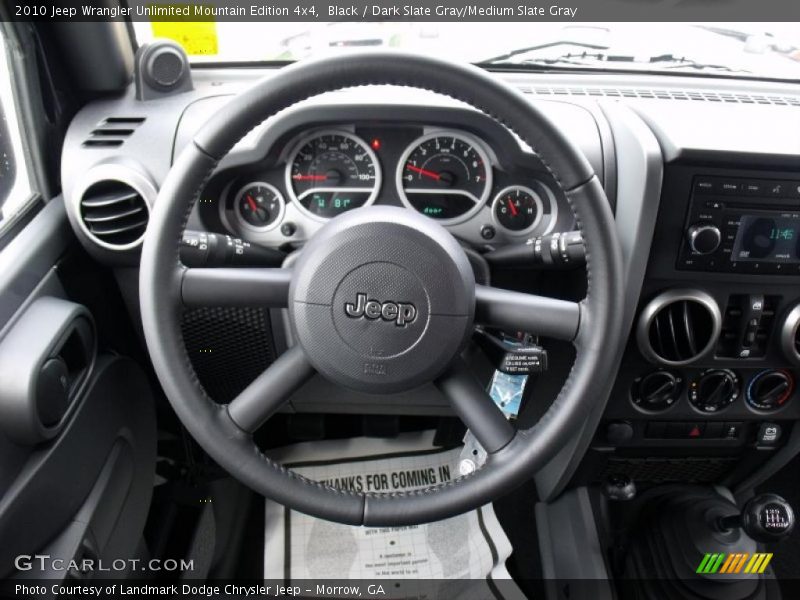 Black / Dark Slate Gray/Medium Slate Gray 2010 Jeep Wrangler Unlimited Mountain Edition 4x4