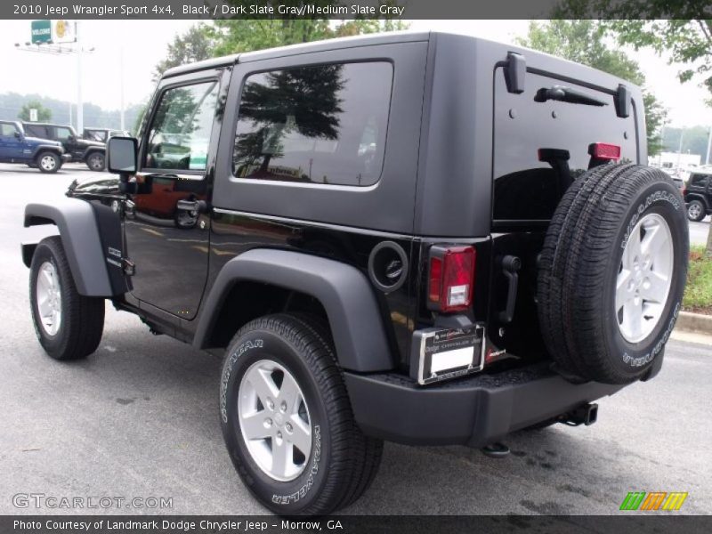 Black / Dark Slate Gray/Medium Slate Gray 2010 Jeep Wrangler Sport 4x4
