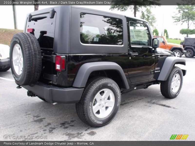 Black / Dark Slate Gray/Medium Slate Gray 2010 Jeep Wrangler Sport 4x4