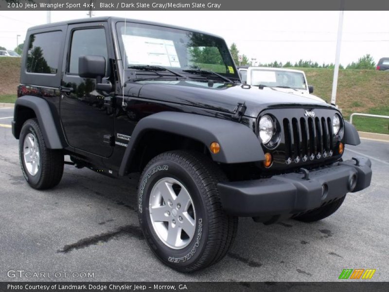 Black / Dark Slate Gray/Medium Slate Gray 2010 Jeep Wrangler Sport 4x4