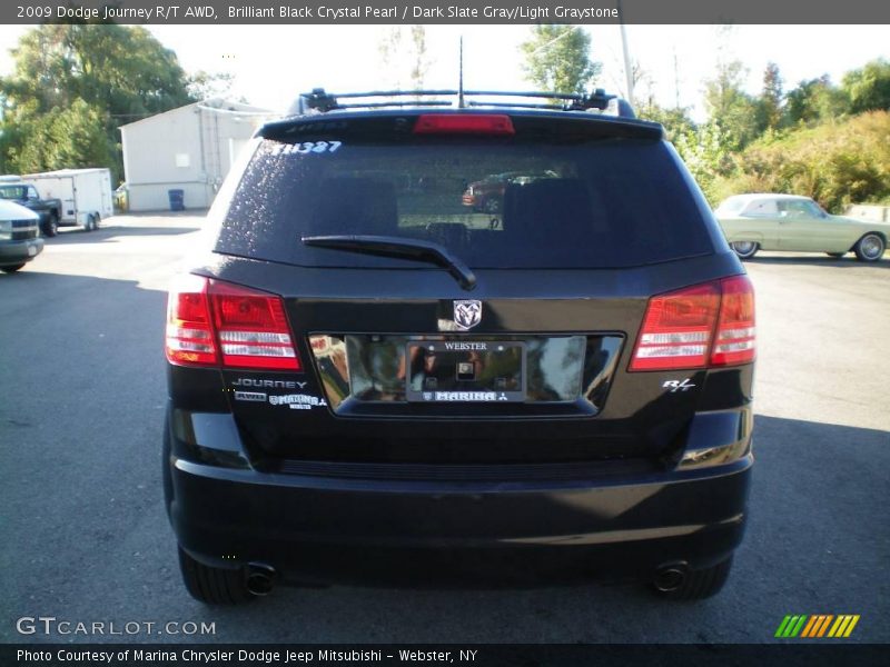 Brilliant Black Crystal Pearl / Dark Slate Gray/Light Graystone 2009 Dodge Journey R/T AWD