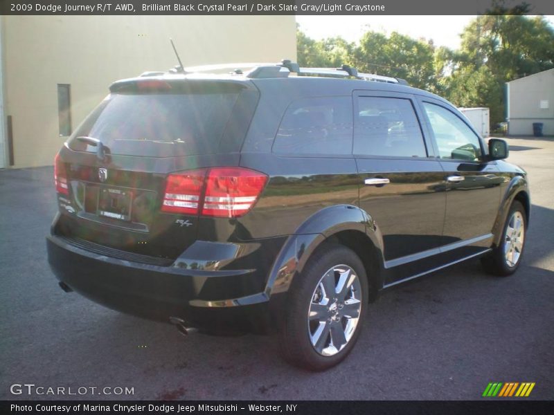 Brilliant Black Crystal Pearl / Dark Slate Gray/Light Graystone 2009 Dodge Journey R/T AWD