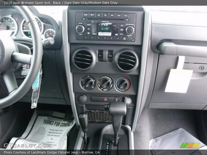 Black / Dark Slate Gray/Medium Slate Gray 2010 Jeep Wrangler Sport 4x4