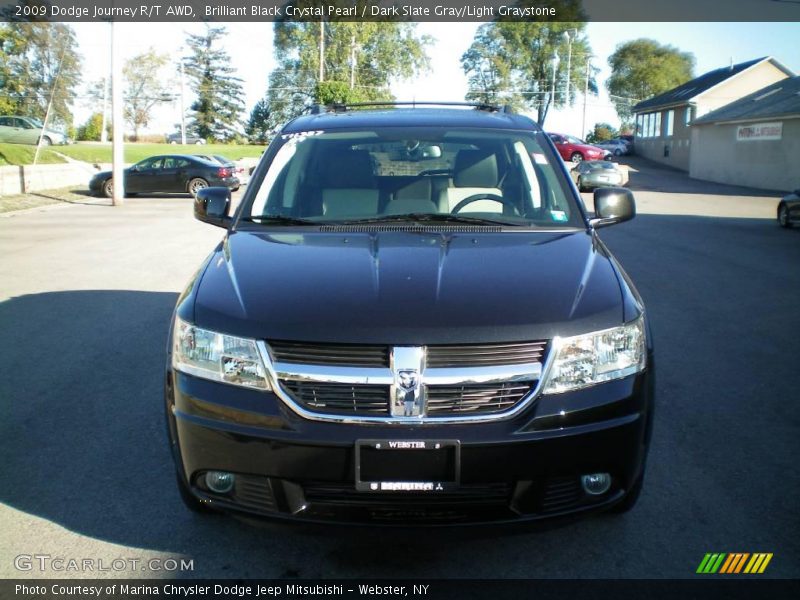 Brilliant Black Crystal Pearl / Dark Slate Gray/Light Graystone 2009 Dodge Journey R/T AWD