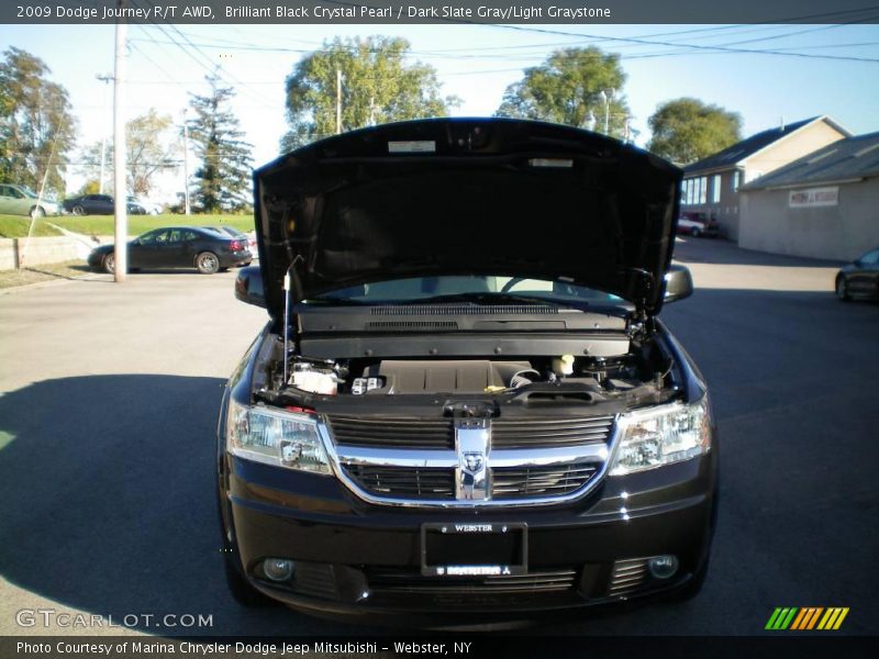 Brilliant Black Crystal Pearl / Dark Slate Gray/Light Graystone 2009 Dodge Journey R/T AWD