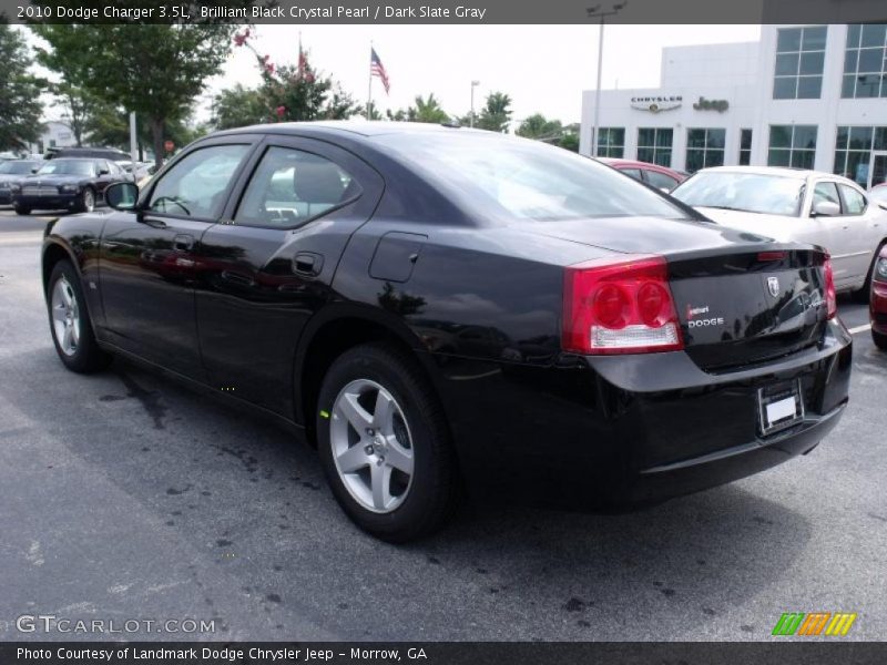 Brilliant Black Crystal Pearl / Dark Slate Gray 2010 Dodge Charger 3.5L