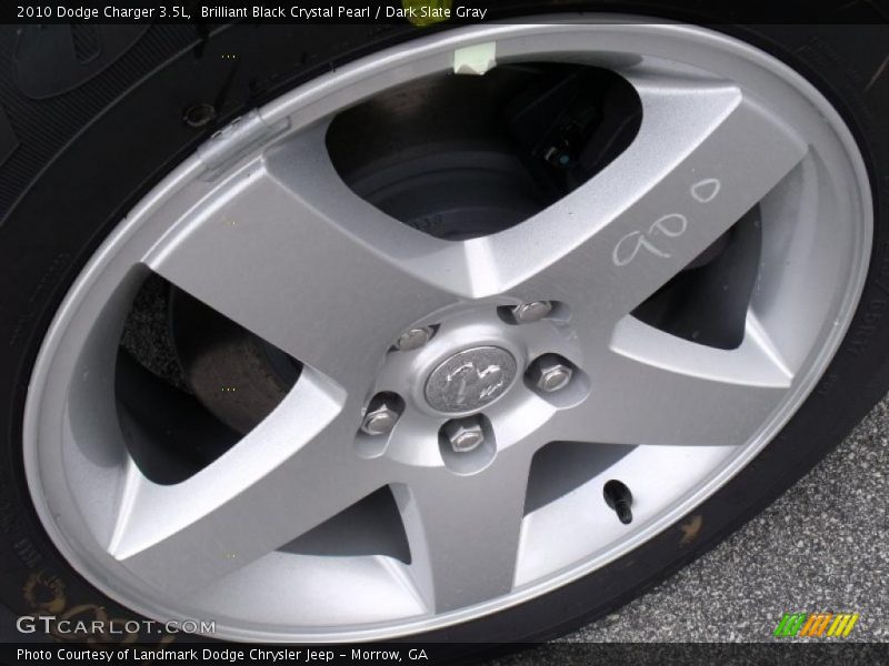 Brilliant Black Crystal Pearl / Dark Slate Gray 2010 Dodge Charger 3.5L