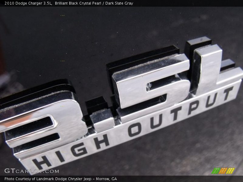 Brilliant Black Crystal Pearl / Dark Slate Gray 2010 Dodge Charger 3.5L