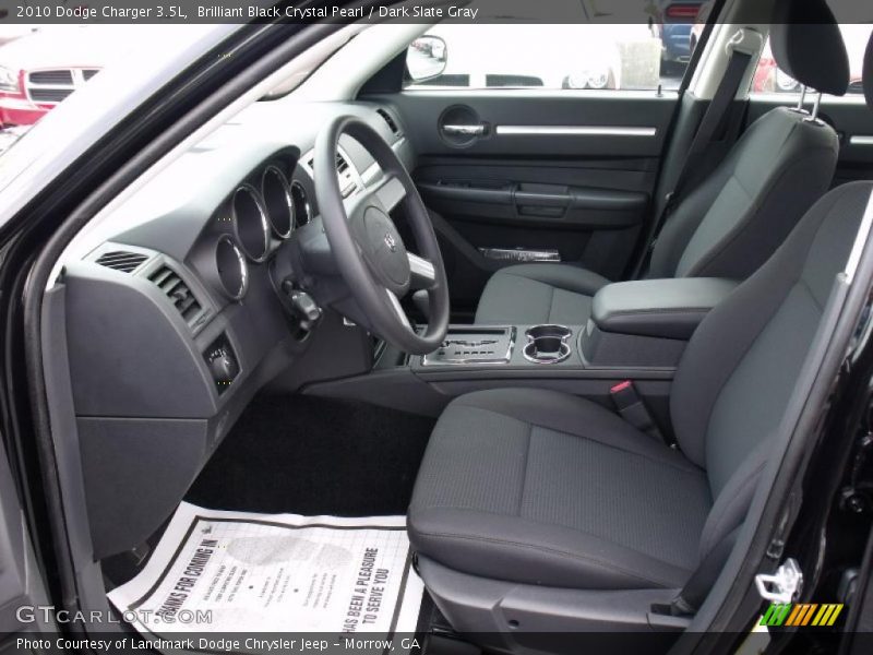 Brilliant Black Crystal Pearl / Dark Slate Gray 2010 Dodge Charger 3.5L
