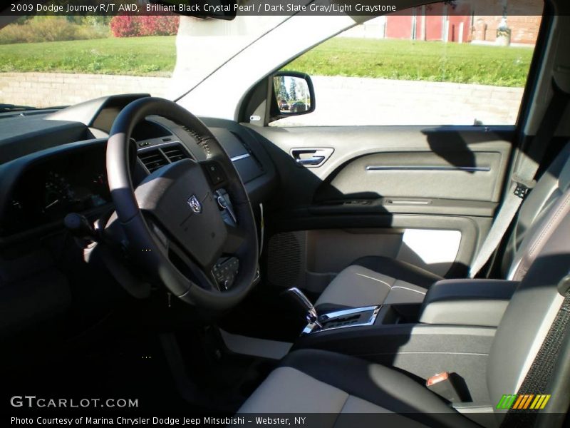 Brilliant Black Crystal Pearl / Dark Slate Gray/Light Graystone 2009 Dodge Journey R/T AWD