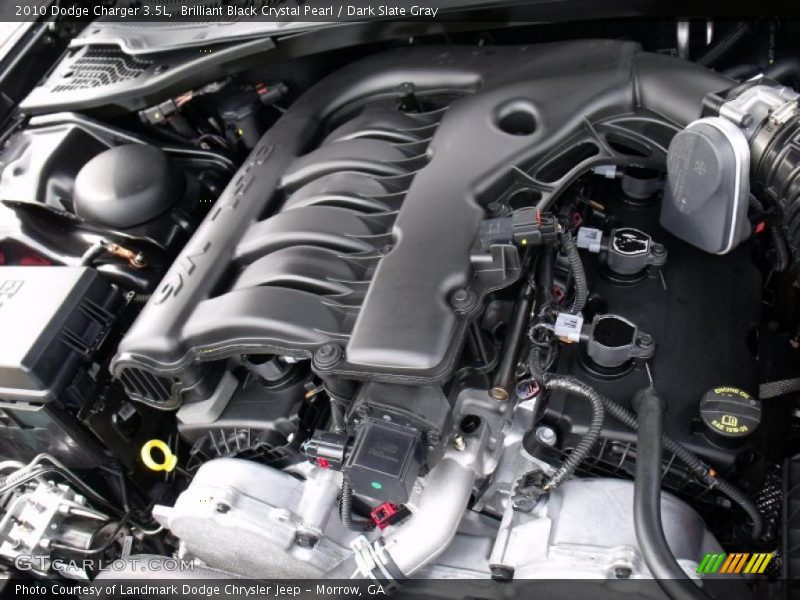 Brilliant Black Crystal Pearl / Dark Slate Gray 2010 Dodge Charger 3.5L