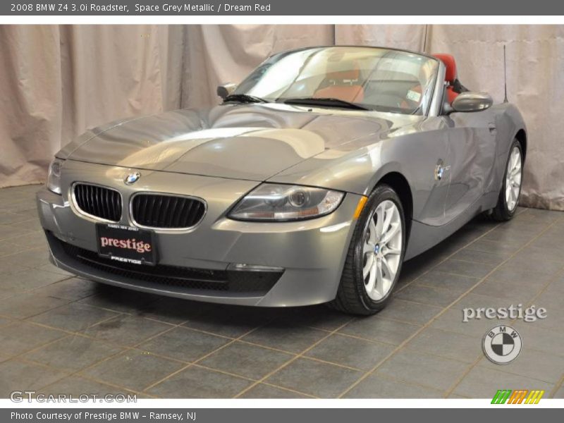 Space Grey Metallic / Dream Red 2008 BMW Z4 3.0i Roadster
