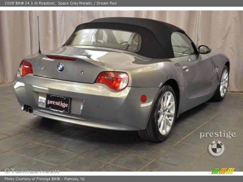 Space Grey Metallic / Dream Red 2008 BMW Z4 3.0i Roadster