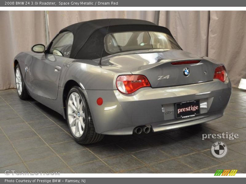 Space Grey Metallic / Dream Red 2008 BMW Z4 3.0i Roadster