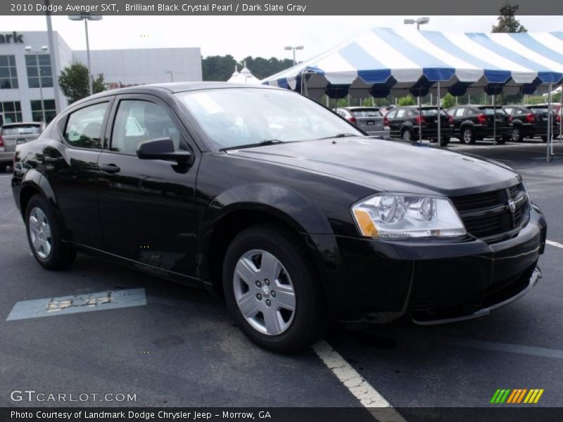 Brilliant Black Crystal Pearl / Dark Slate Gray 2010 Dodge Avenger SXT