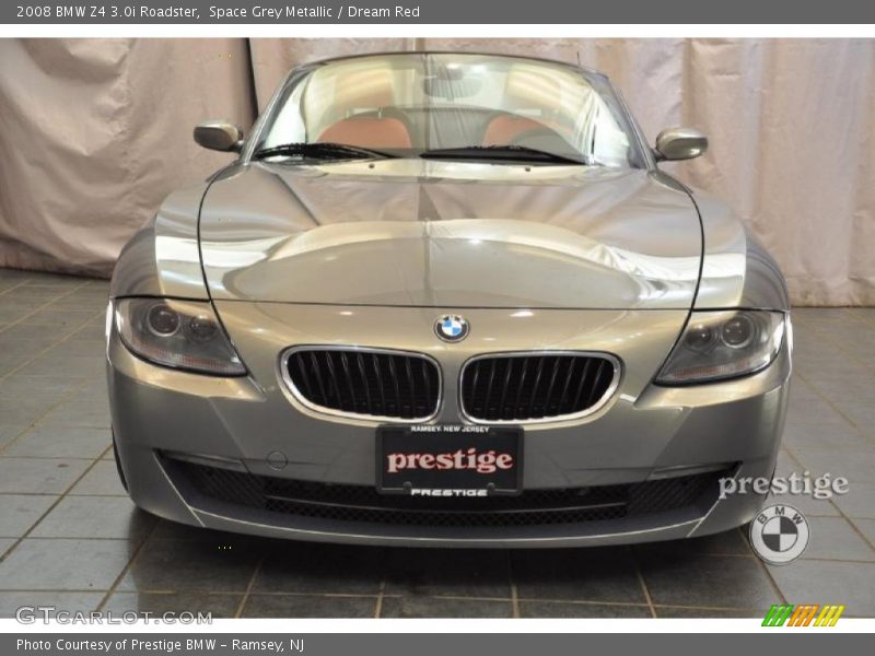 Space Grey Metallic / Dream Red 2008 BMW Z4 3.0i Roadster