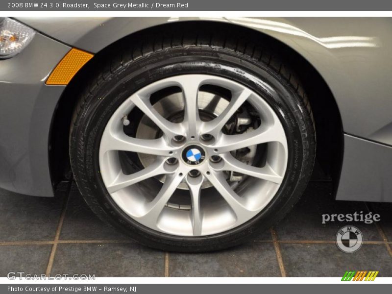 Space Grey Metallic / Dream Red 2008 BMW Z4 3.0i Roadster