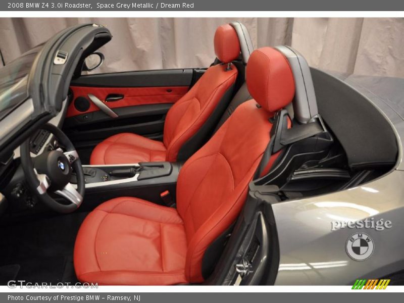 Space Grey Metallic / Dream Red 2008 BMW Z4 3.0i Roadster