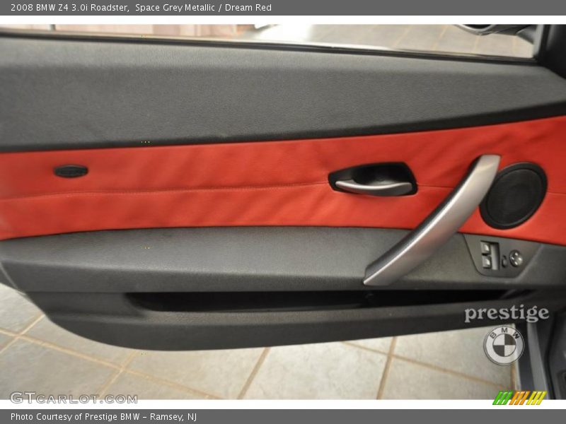 Space Grey Metallic / Dream Red 2008 BMW Z4 3.0i Roadster
