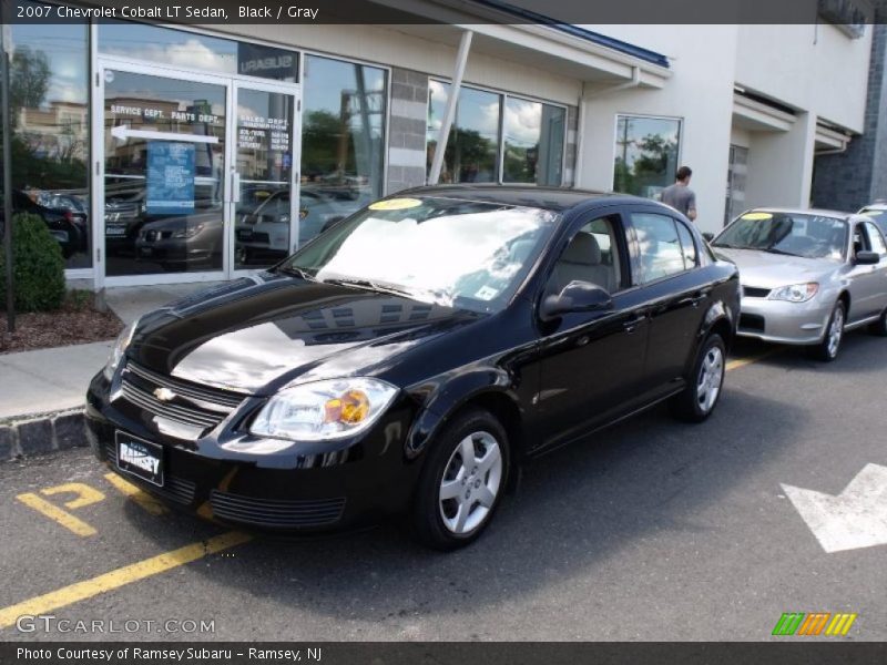 Black / Gray 2007 Chevrolet Cobalt LT Sedan