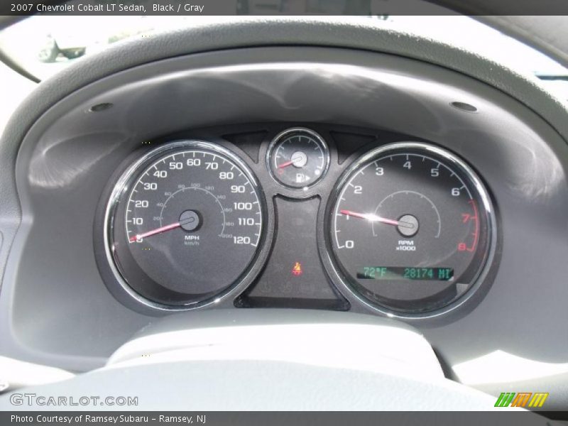 Black / Gray 2007 Chevrolet Cobalt LT Sedan